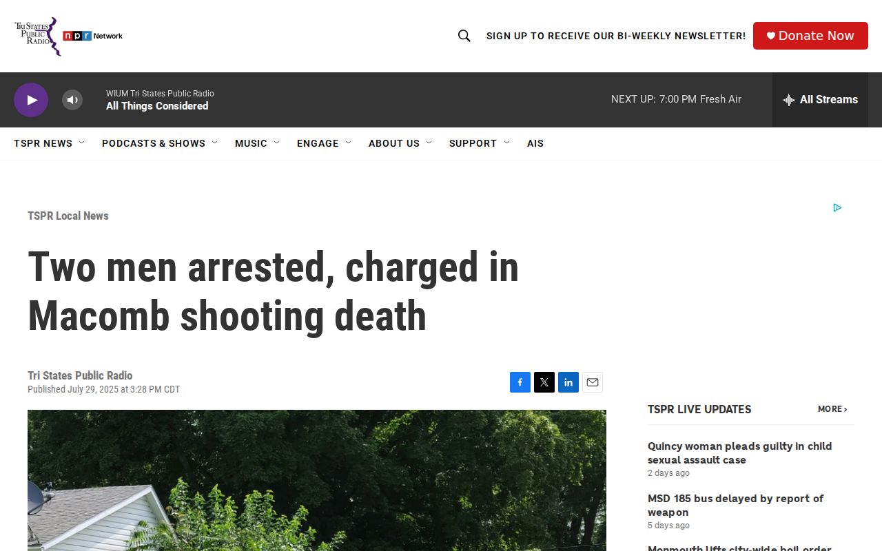 TSPR report about a selected Macomb arrest and court event
